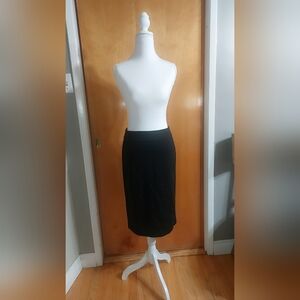 T Tahari Classic Black Pencil Skirt